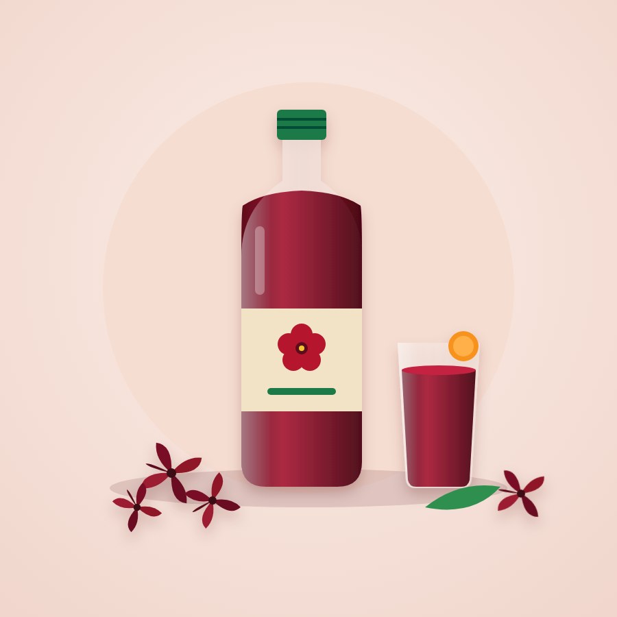 Jus de bissap concentré